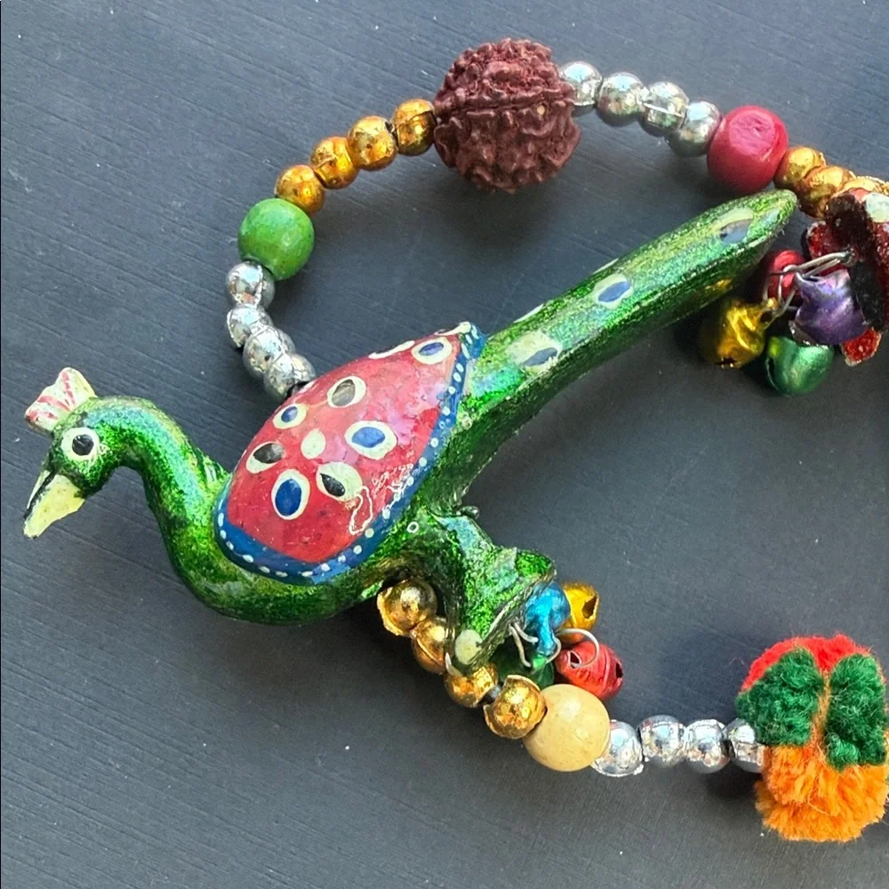 HANDICRAFT PEACOCK WALL/DOOR HANGING TORAN/SHOWPIECE/